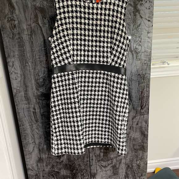 Women's Vintage Joe Fresh Medium Black & White Houndstooth Dress 🖤✨ - Picture 9 of 9